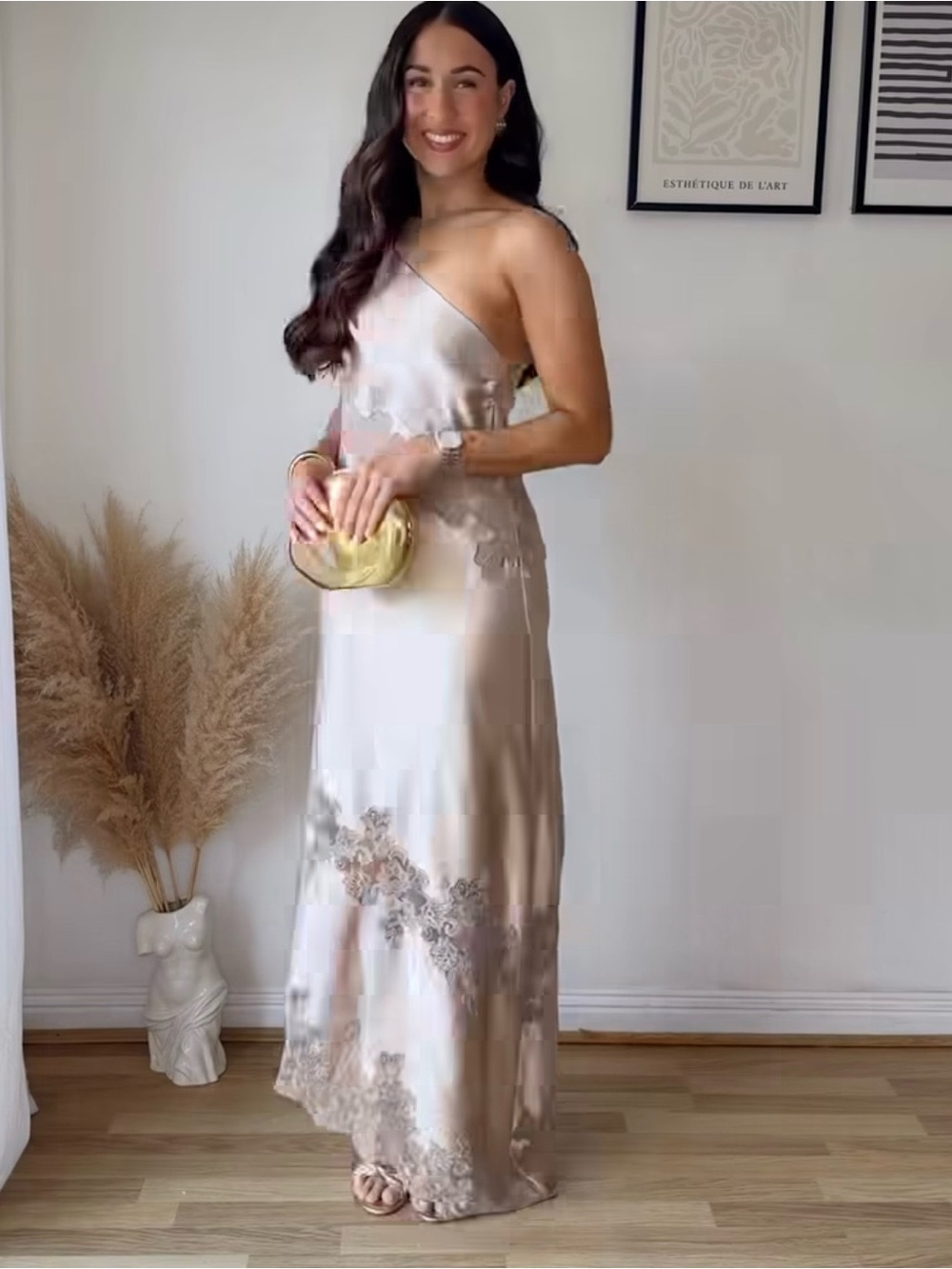 ZARA ASYMMETRIC LINGERIE STYLE DRESS